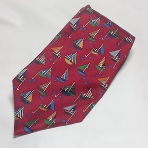 silk tie Sailboat "Gone Fishing"